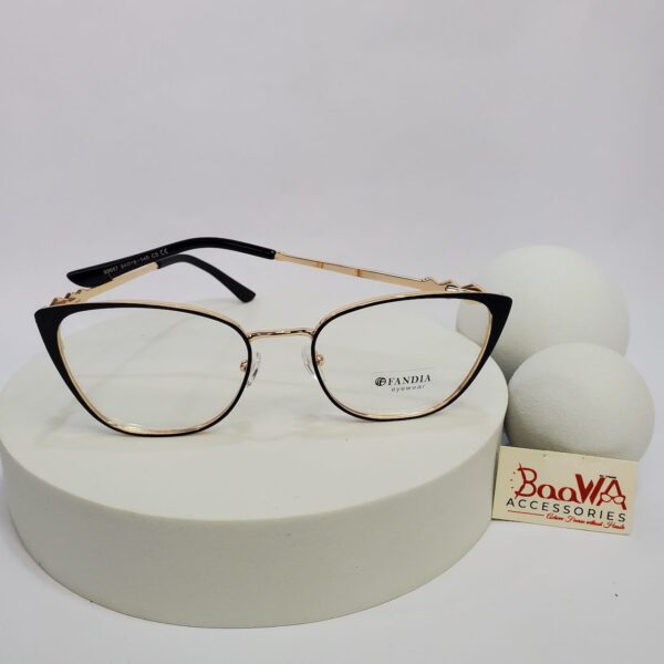 Designer 95667 Women's Cat-Eye Metal Frame Glasses