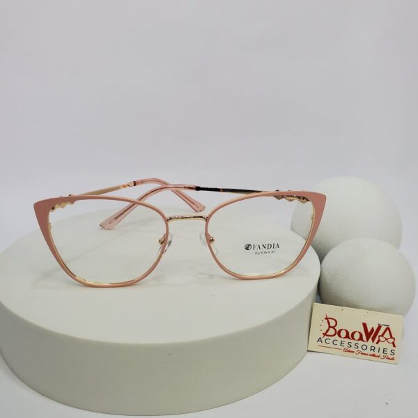 Designer 95667 Women's Cat-Eye Metal Frame Glasses