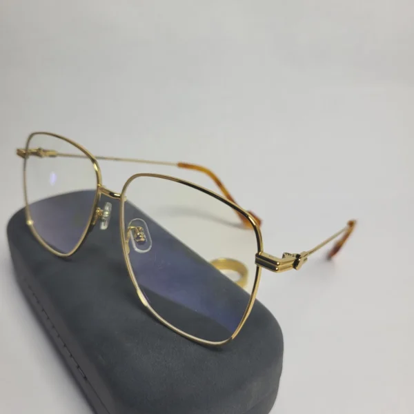 Designer CoL031 Gold Metal Blue Light Blocking Glasses