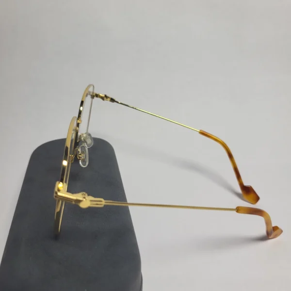 Designer CoL031 Gold Metal Blue Light Blocking Glasses