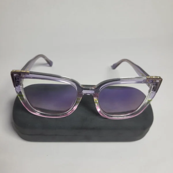 Designer 97701 Women's Two-Tone Cat-Eye Blue Light Blocking Glasses