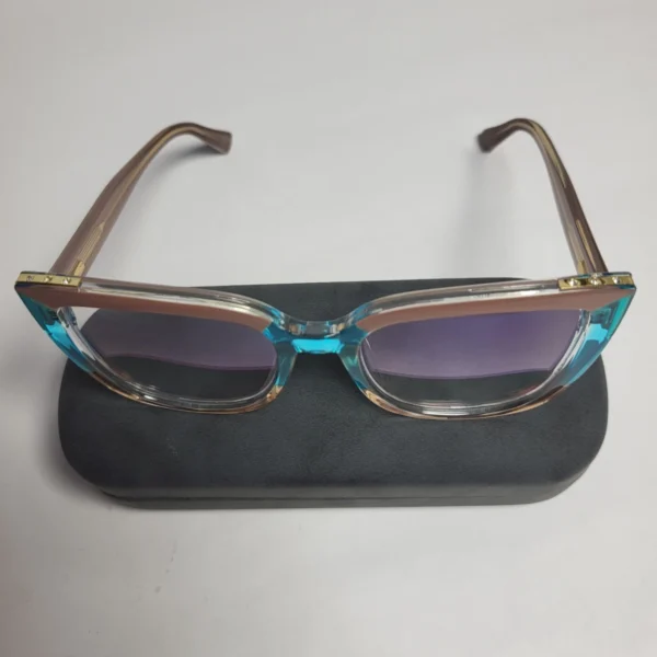 Designer 97701 Women's Two-Tone Cat-Eye Blue Light Blocking Glasses