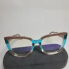 Designer 97701 Women's Two-Tone Cat-Eye Blue Light Blocking Glasses