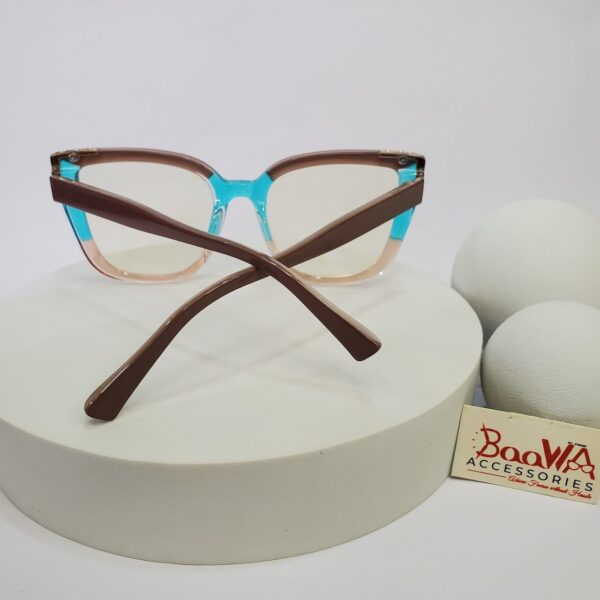 Designer 97701 Women's Two-Tone Cat-Eye Blue Light Blocking Glasses