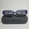 Designer F2501 Unisex Blue Rectangular Sunglasses