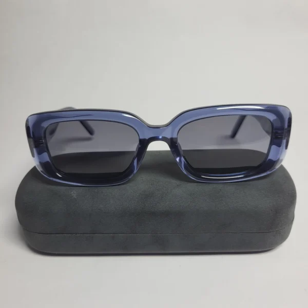 Designer F2501 Unisex Blue Rectangular Sunglasses