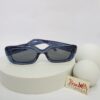 Designer F2501 Unisex Blue Rectangular Sunglasses