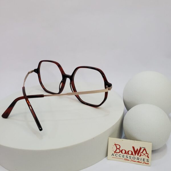Designer Unisex Hexagonal Tortoise Full-Rim Eyeglasses