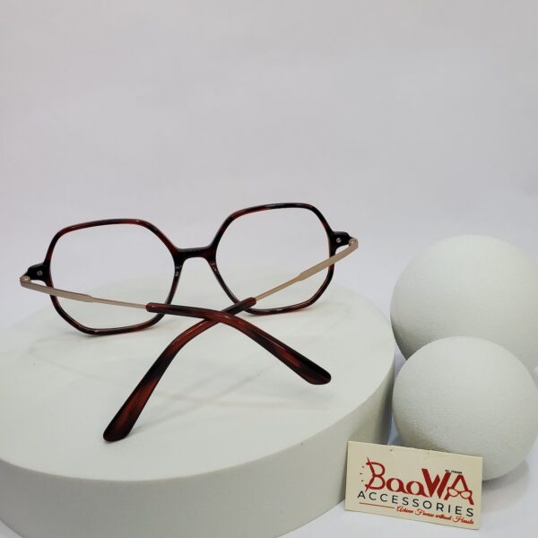 Designer Unisex Hexagonal Tortoise Full-Rim Eyeglasses