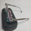 Designer Two-Tone Round Acetate Fashion Glasses