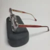 Designer Two-Tone Round Acetate Fashion Glasses