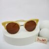 Designer FT1703 Round Browline Acetate Sunglasses