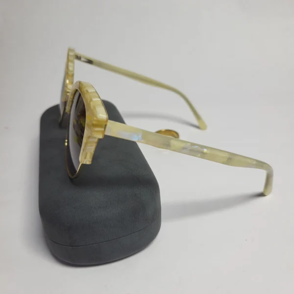 Designer FT1703 Round Browline Acetate Sunglasses