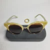 Designer FT1703 Round Browline Acetate Sunglasses