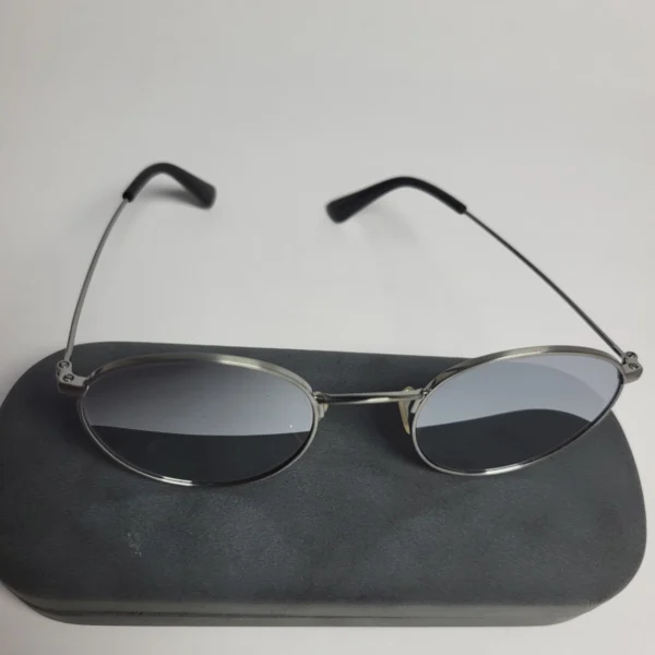 Designer Unisex Round Metal Frame Mirrored Sunglasses