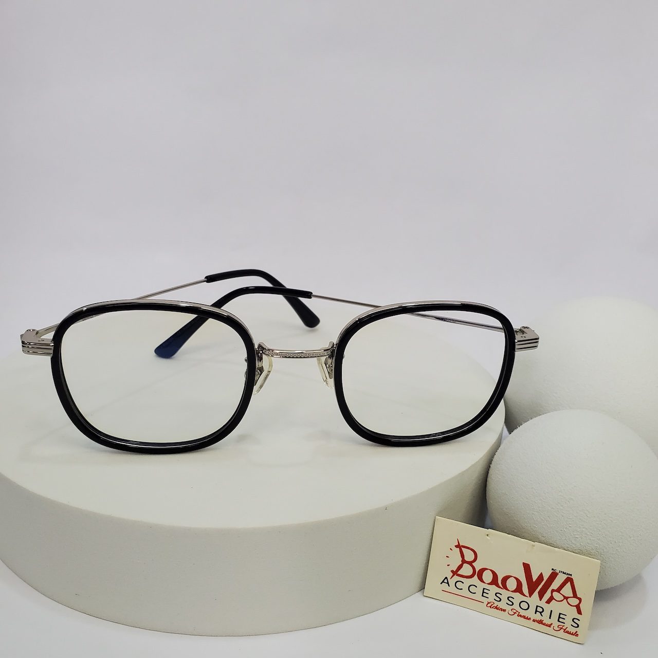 Designer Unisex Round Full-Rim Blue Light Blocking Glasses
