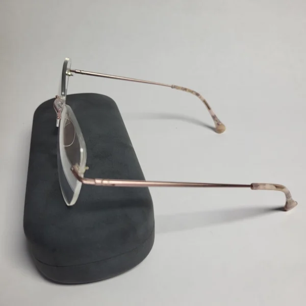 Designer Titanium Rimless Oval Women's Eyeglasses