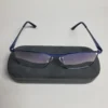 Designer Men's Rectangular Metal Blue Light Blocking Glasses
