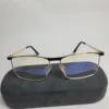 Designer Men's Rectangular Metal Blue Light Blocking Glasses