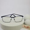 Designer Men's Rectangular Metal Blue Light Blocking Glasses