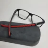 Designer CF8109 Black Square Full-Rim Eyeglasses