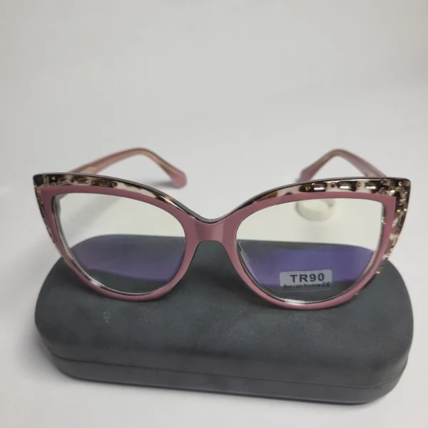 Designer 32070 Women's TR90 Cat-Eye Blue Light Blocking Glasses