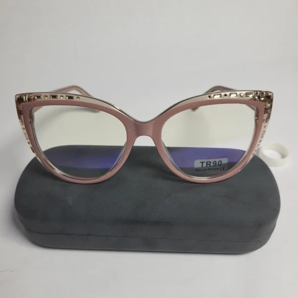 Designer 32070 Women's TR90 Cat-Eye Blue Light Blocking Glasses