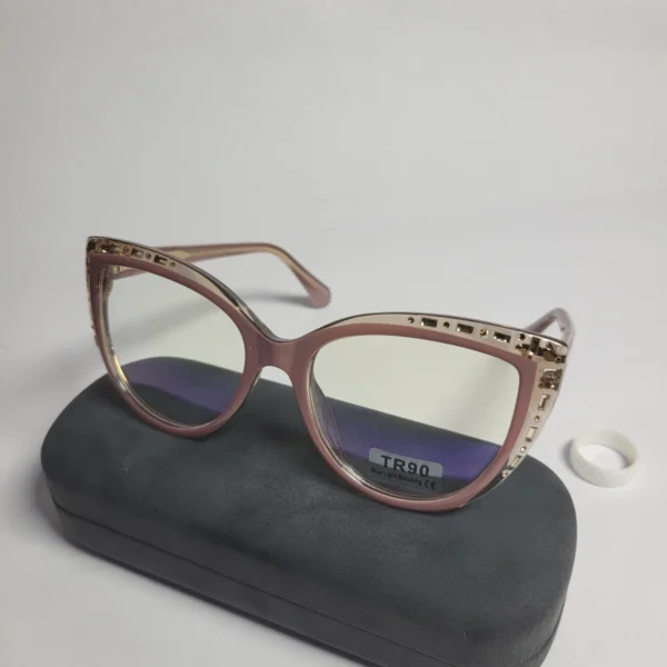 Designer 32070 Women's TR90 Cat-Eye Blue Light Blocking Glasses
