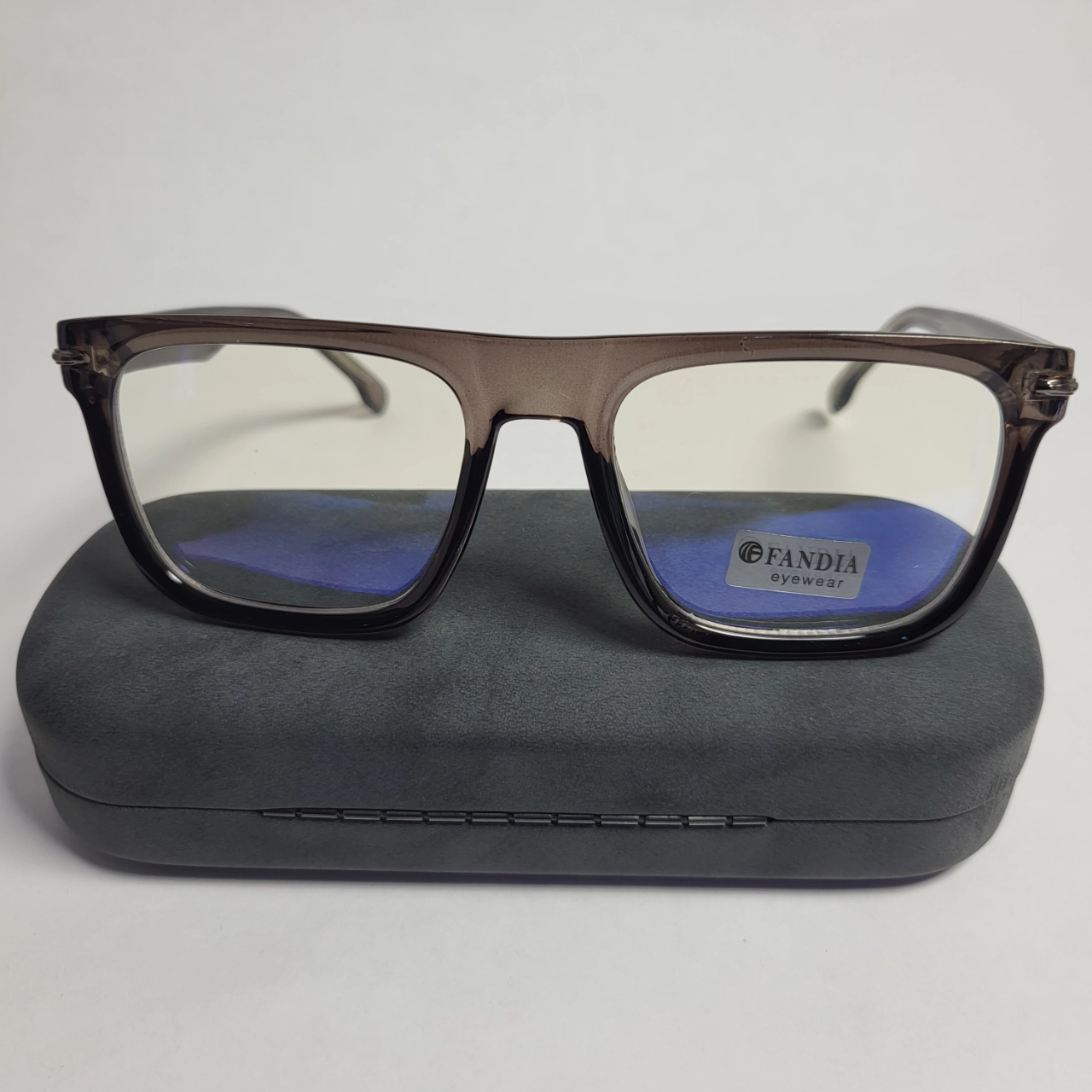 Designer FANDIA Unisex Blue Light Blocking Square Acetate Glasses