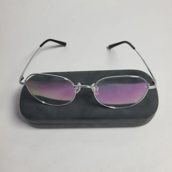 Designer Titanium IP 8818 Unisex Round Geometric Glasses