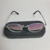 Designer Titanium IP 8818 Unisex Round Geometric Glasses