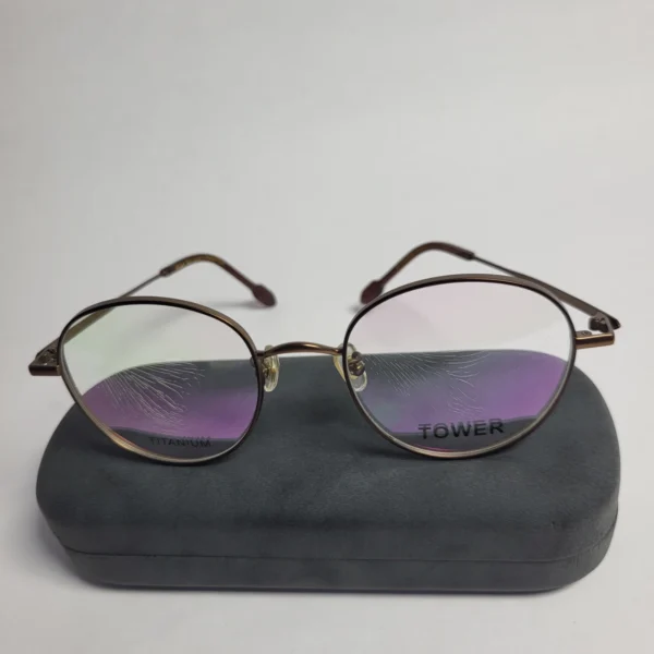 Designer Tower Round Titanium Eyeglasses