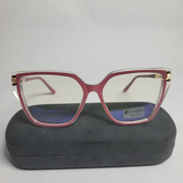Designer 82204 Women's Pink Cat-Eye Blue Light Blocking Glasses