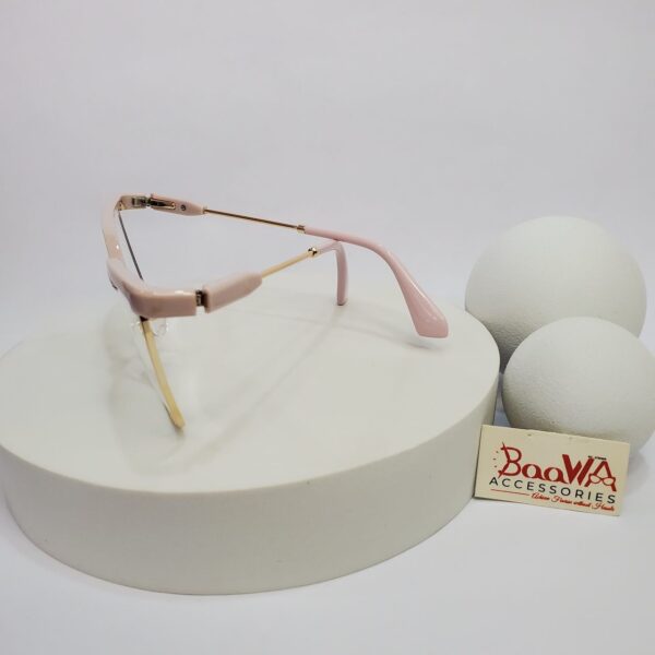 Designer Women's Cat-Eye Semi-Rimless Glasses Model 97782