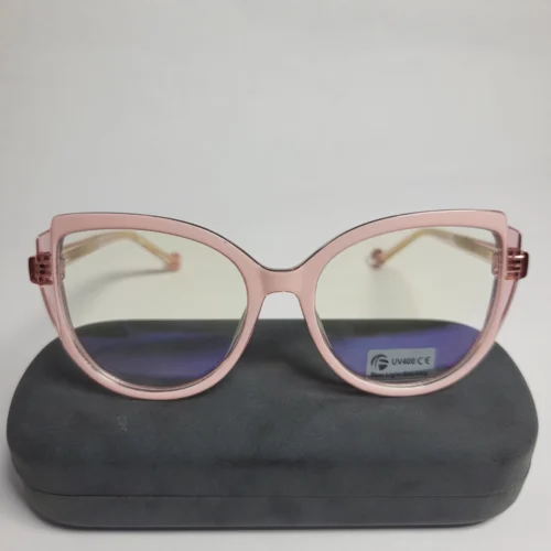 Designer 82067 Pink Cat-Eye Blue Light Blocking Glasses