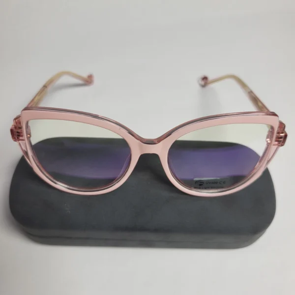 Designer 82067 Pink Cat-Eye Blue Light Blocking Glasses