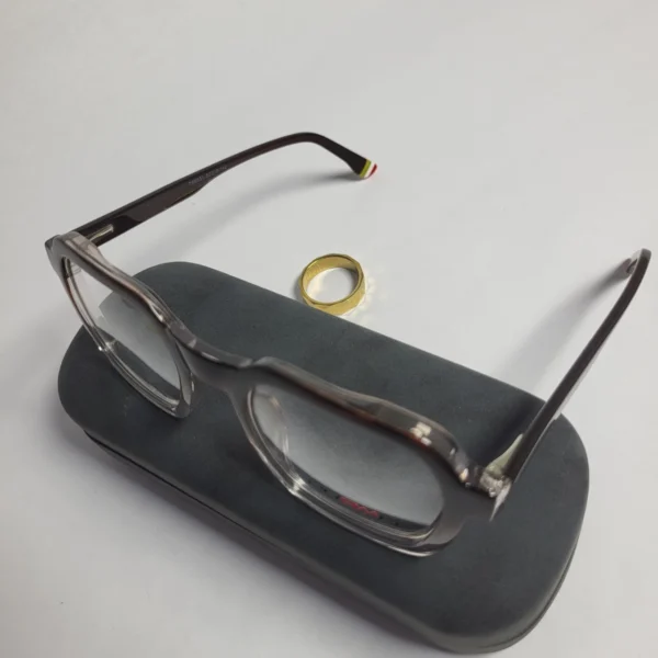 Puomn TR6601 Unisex Two-Tone Square Full-Rim Eyeglasses