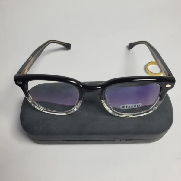 FANDIA Eyewear Unisex Blue Light Blocking Square Full-Rim Glasses