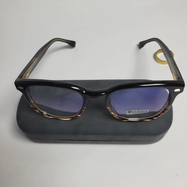 FANDIA Eyewear Unisex Blue Light Blocking Square Full-Rim Glasses