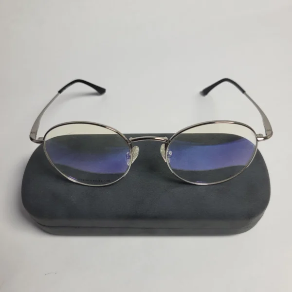 Designer Y1208 Unisex Oval Metal Blue Light Blocking Glasses