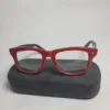 Designer Red  Black Acetate Wayfarer Full-Rim Eyeglasses