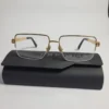 Fred FG50159U Gold Semi-Rimless Rectangle Metal Eyeglasses