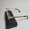 Fred FG50159U Gold Semi-Rimless Rectangle Metal Eyeglasses