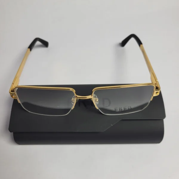 Fred FG50159U Gold Semi-Rimless Rectangle Metal Eyeglasses