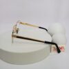 Fred FG50159U Gold Semi-Rimless Rectangle Metal Eyeglasses