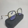 Gucci GG0591 Black Gold Geometric Blue Light Blocking Glasses