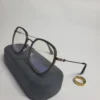 Gucci GG0591 Black Gold Geometric Blue Light Blocking Glasses