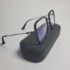 Gucci GG0591 Black Gold Geometric Blue Light Blocking Glasses