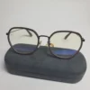 Gucci GG0591 Black Gold Geometric Blue Light Blocking Glasses