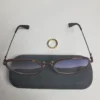 Gucci GG0591 Black Gold Geometric Blue Light Blocking Glasses